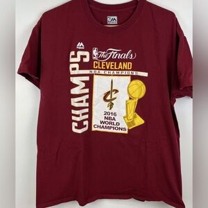 Cleveland Cavs Cavaliers Tshirt Sz Lrg NBA Basketball Red Champions 2016 Finals